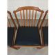 4 Scandinavian teak chairs with slats from the 1960s.