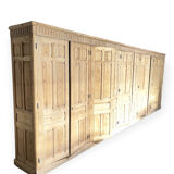 7m solid wood office cupboard set with 10 doors 1950