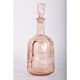 Carafe rose vintage avec bouchon / capuchon | bouteille de vin en verre de brocante / carafe à vin