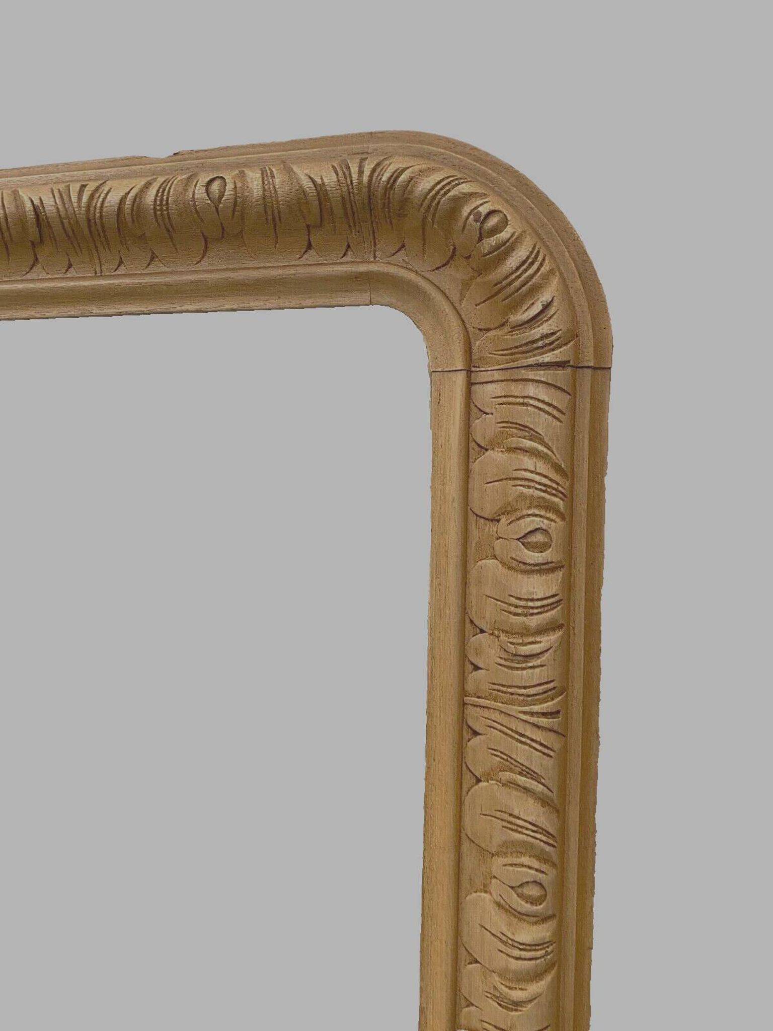 Louis Philippe mirror in wood and patinated stucco, 19th century.