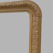 Louis Philippe mirror in wood and patinated stucco, 19th century.