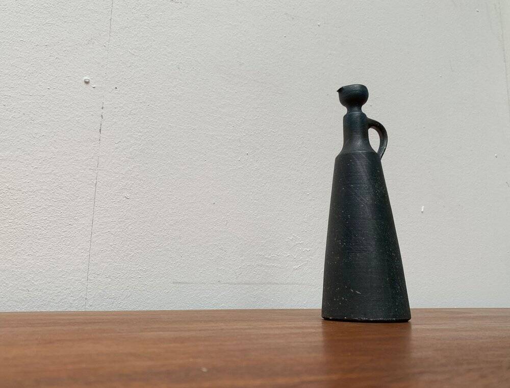 Brutalist Vintage Carafe Vase by Gerhard Liebenthron, 1980