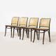 Set of 4 model 811 dining chairs by Josef Hoffmann, Poland, circa 1980