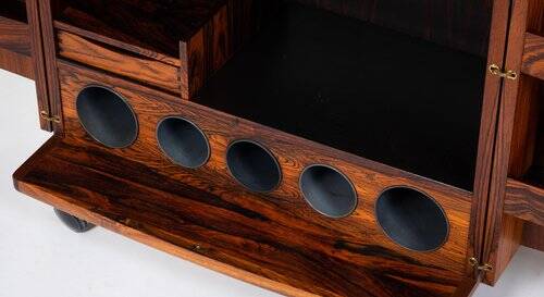 Danish Rosewood Bar Cabinet by Illum Wikkelsø, 1960s