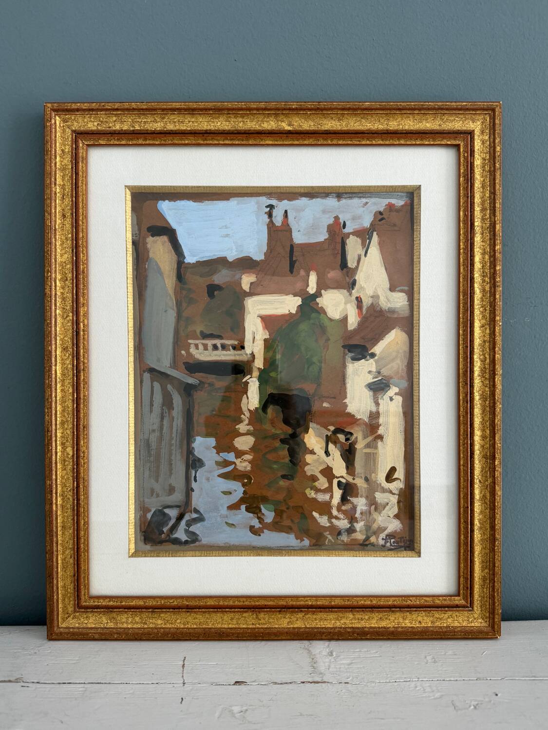 Gouache signed Pierre Eugène Montézin (20th century)