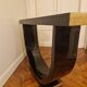 Art Deco console in black lacquered wood