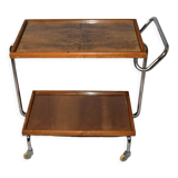 Antique chrome serving table, Thonet, Jindřich Halabala