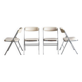 Ensemble de 4 chaises de salle à manger 'Plia' par Giancarlo Piretti