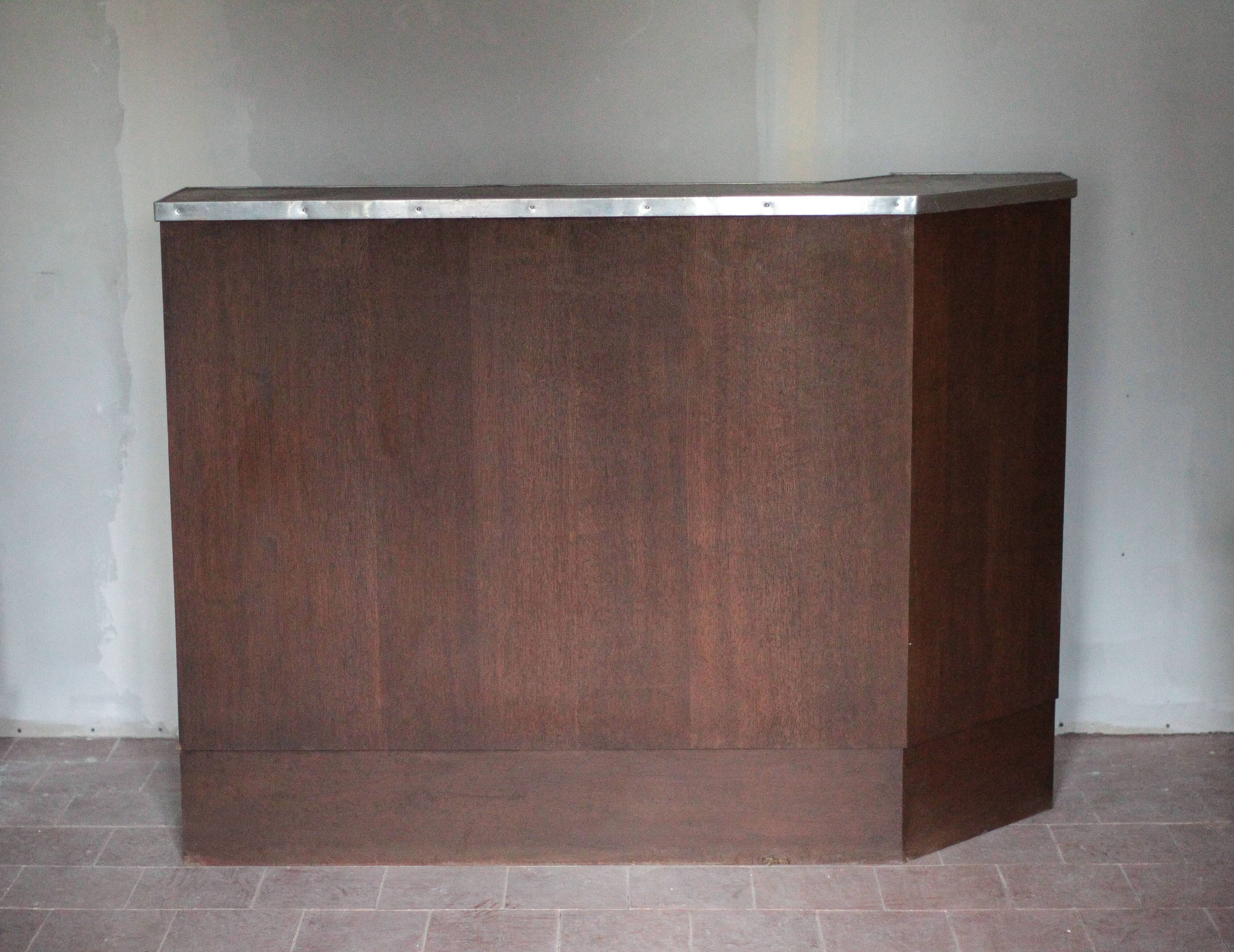 Vintage wooden bar counter