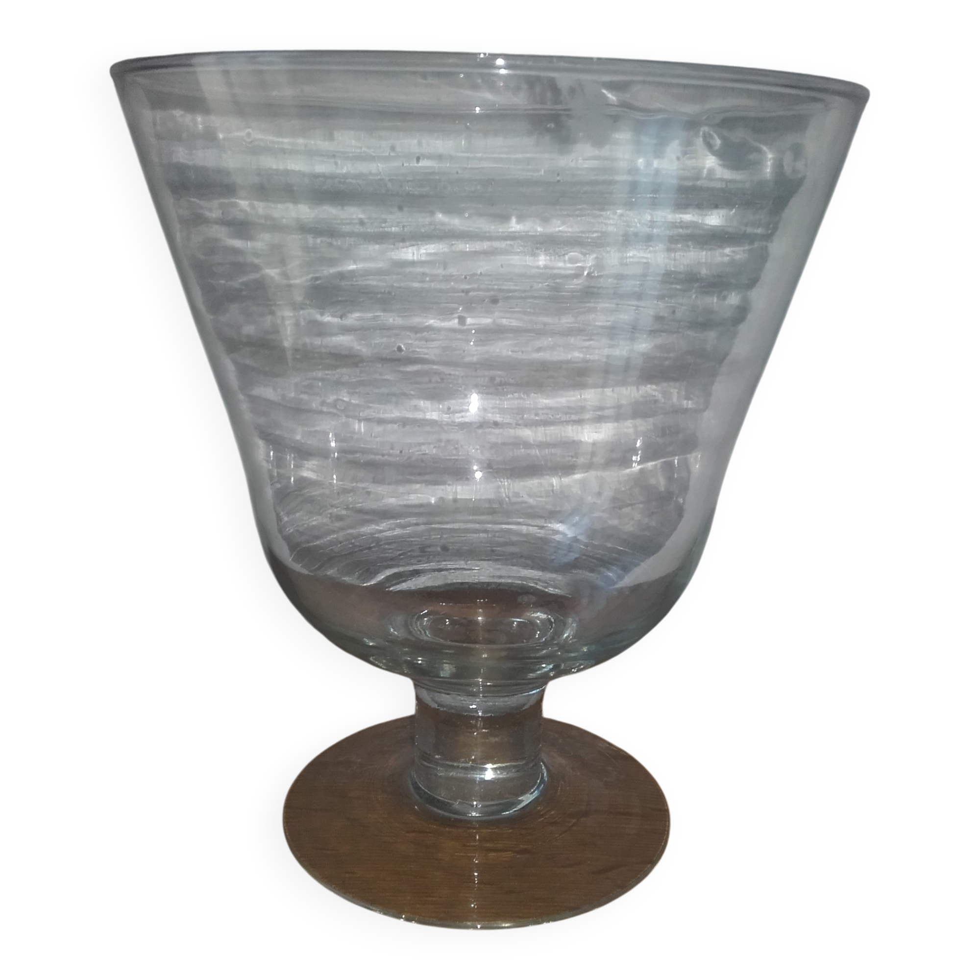 Large antique glass bowl