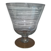 Grande coupe en verre ancienne