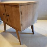 Vintage bedside furniture Scandinavian feet compass