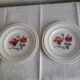 Set of two flat plates and two dessert plates Sarreguemines cannes model