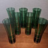 7 new 1950s orangeade glasses