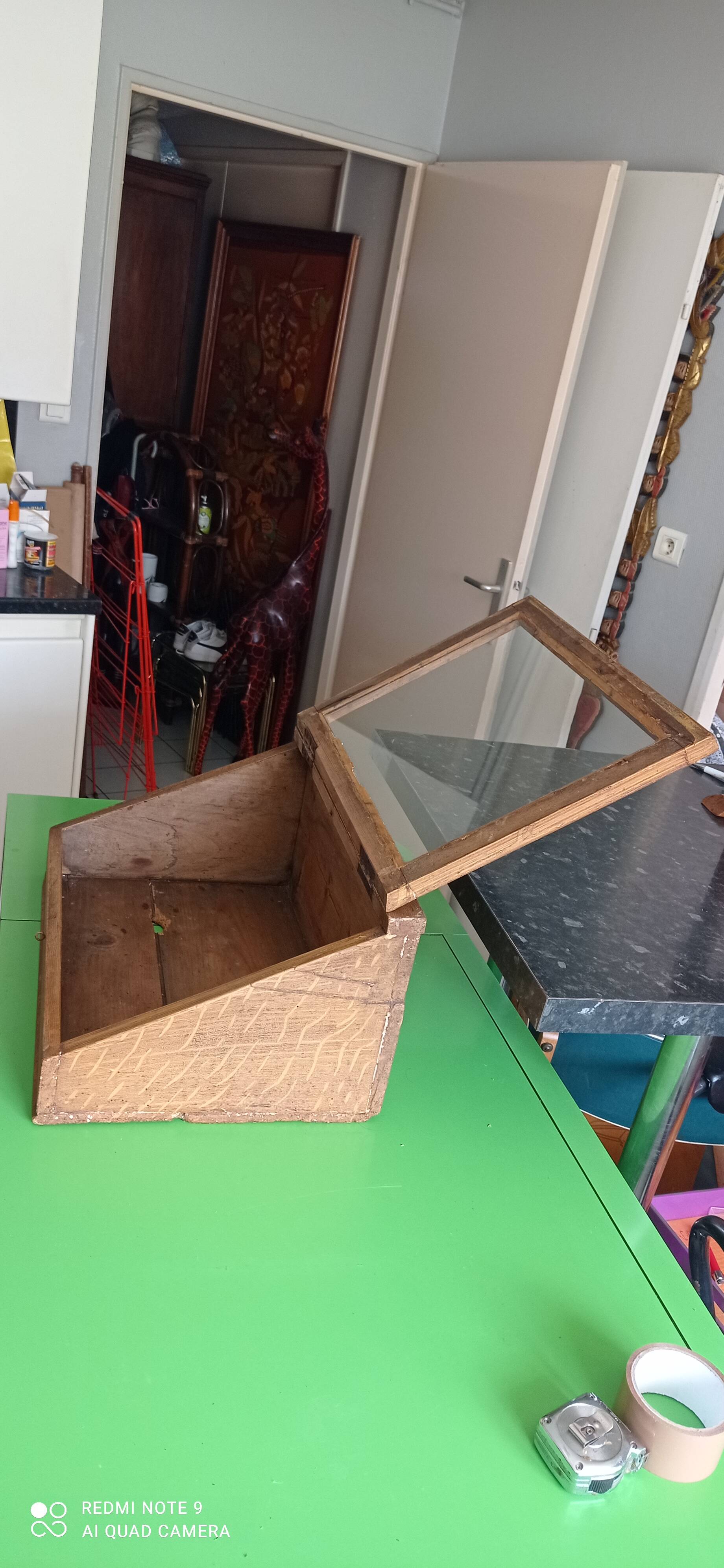 Old vintage display case