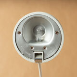 Desk table lamp vintage design 1980 reclining remote arm white