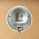 Desk table lamp vintage design 1980 reclining remote arm white
