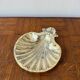 Silver-plated shell dish