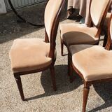 6 Louis XVI medallion chairs