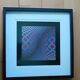 Idée Cadeau Noël : Sérigraphie Vasarely "Octogone" Encadrée (40x40cm)