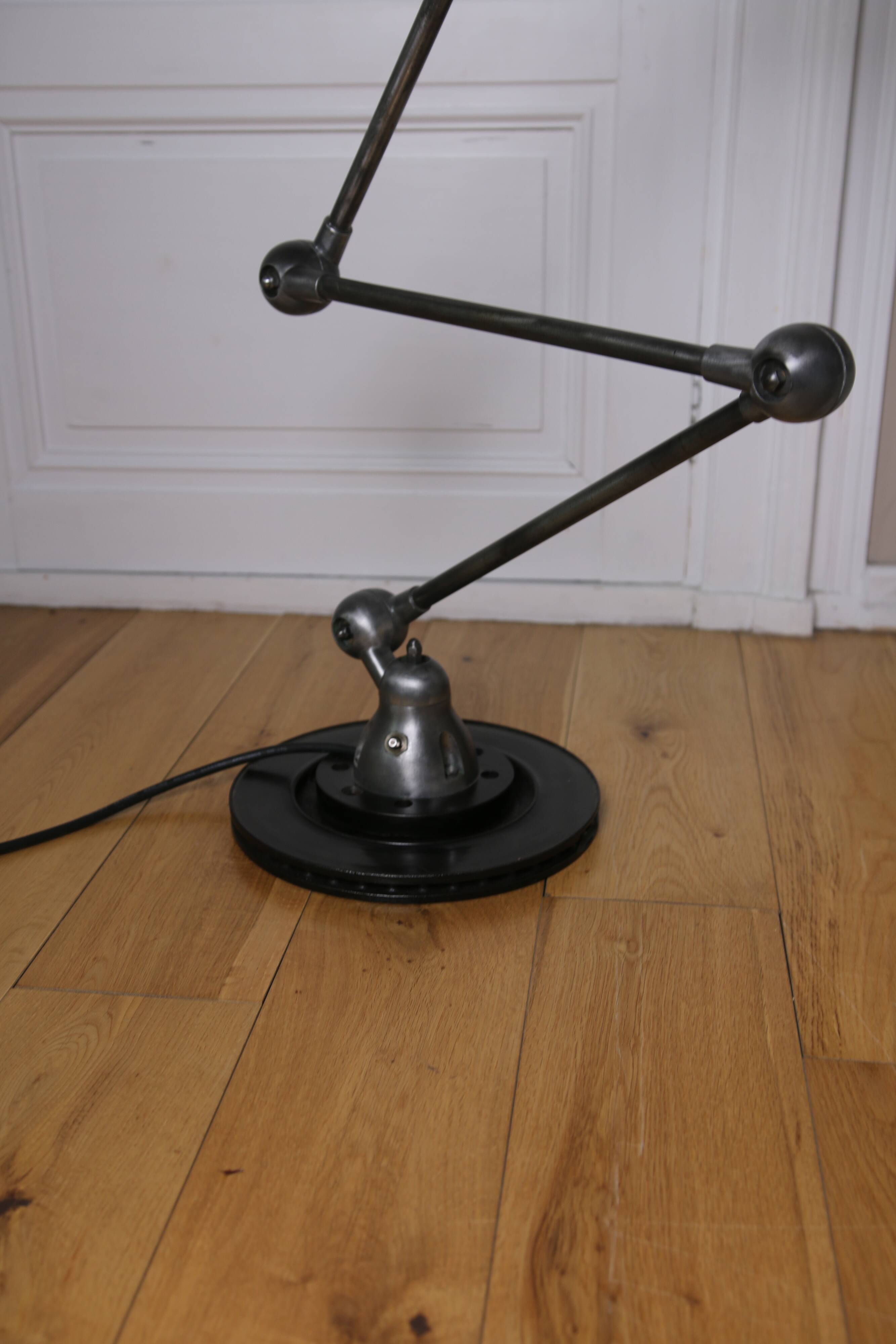 Vintage Jieldé floor lamp with 3 arms, 1950s-60s.