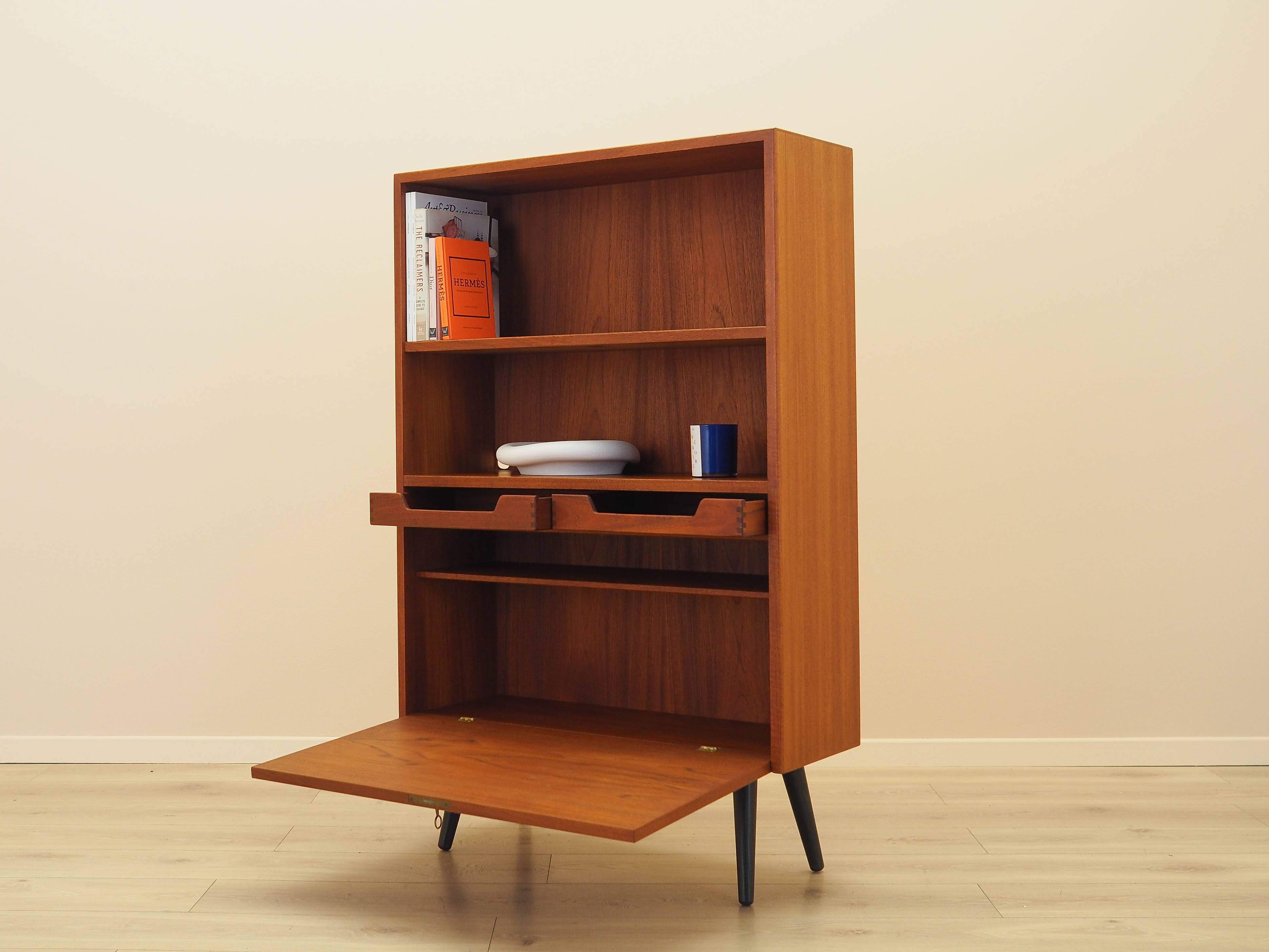 Teak bookcase, Danish design, 1970s, made in Denmark