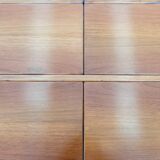 Walnut coffee table with compartment, 1970