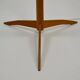 Oak and Brass Floor Lamp Marked “GO 12 WDH”, Sweden, 1950s