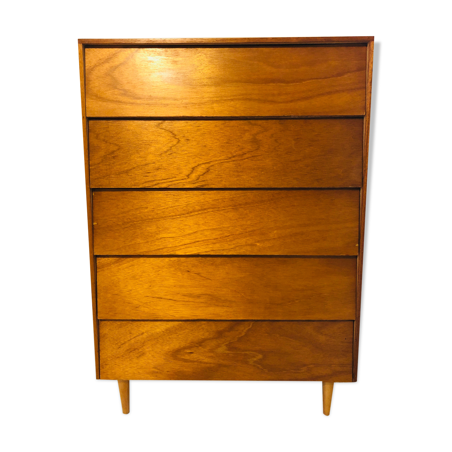 Vintage 5-drawer dresser by BC Furniture 60s