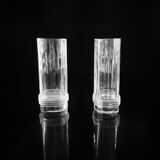6x Christian Dior Crystal Longdrink Glasses - 1980s Art Deco Revival