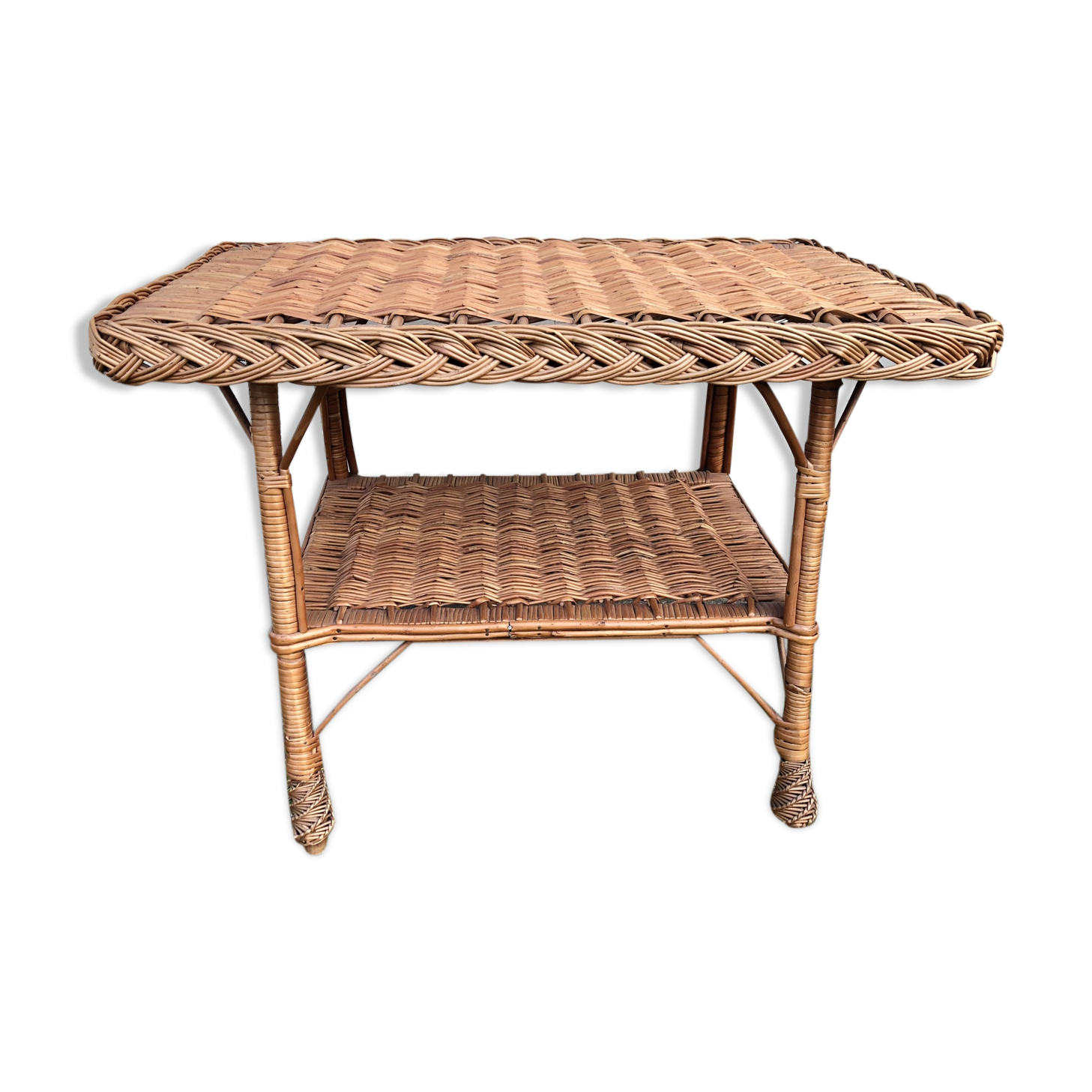 Rattan coffee table