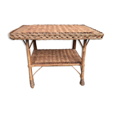 Table basse en rotin