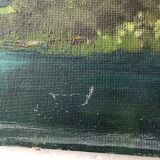 Peinture à l’huile « la Seine »