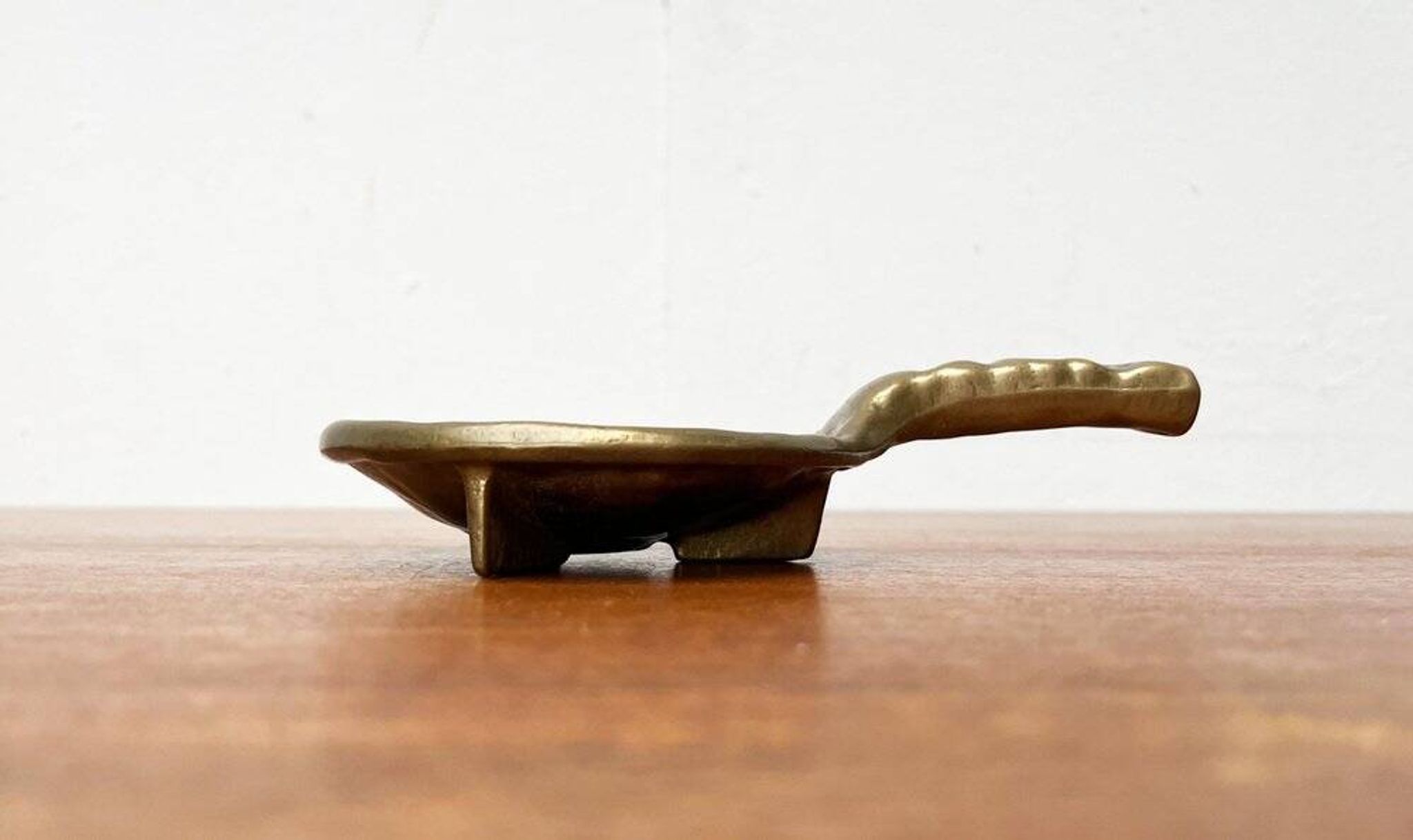 Brutalist Bronze Candle Holder, 1970s