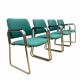 Retro armchairs with armrests, 1970s–80s, Czechoslovakia (set of 4)