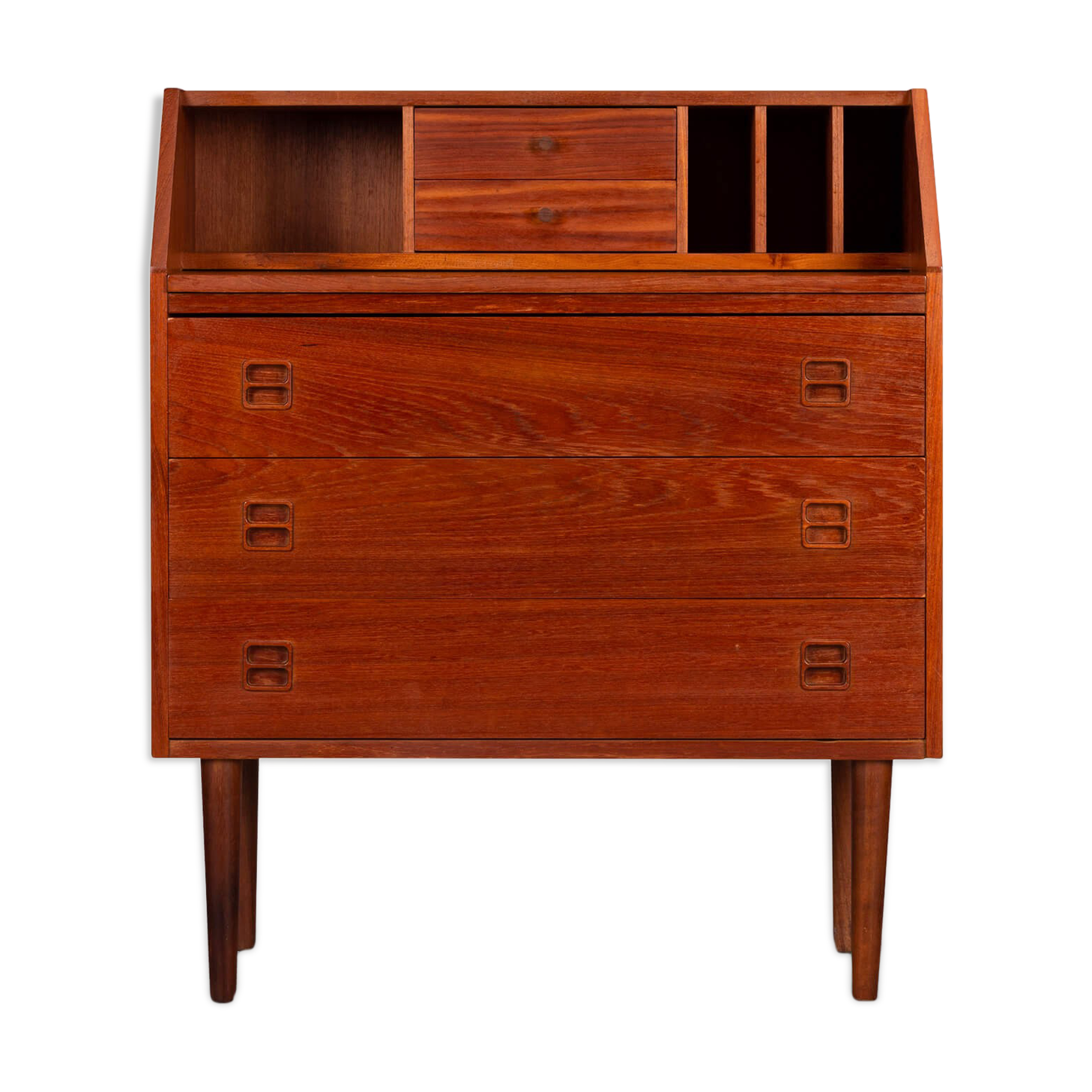 Danish vintage teak secretaire, 1960s