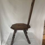 Chaise tripode en bois