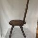 Tripod wooden chair
