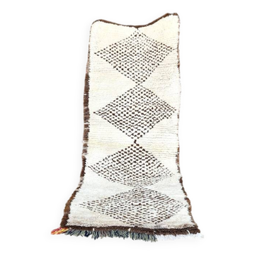 Small vintage Beni Ouarain rug