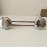 Vintage chrome wall coat rack from the 60s/70s