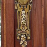 Louis XVI 2-part sideboard in mahogany veneer and precious wood marquetry