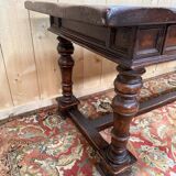 Louis XVI solid walnut dining table