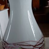 White Opaline Pop Art Ball Vase by Florence