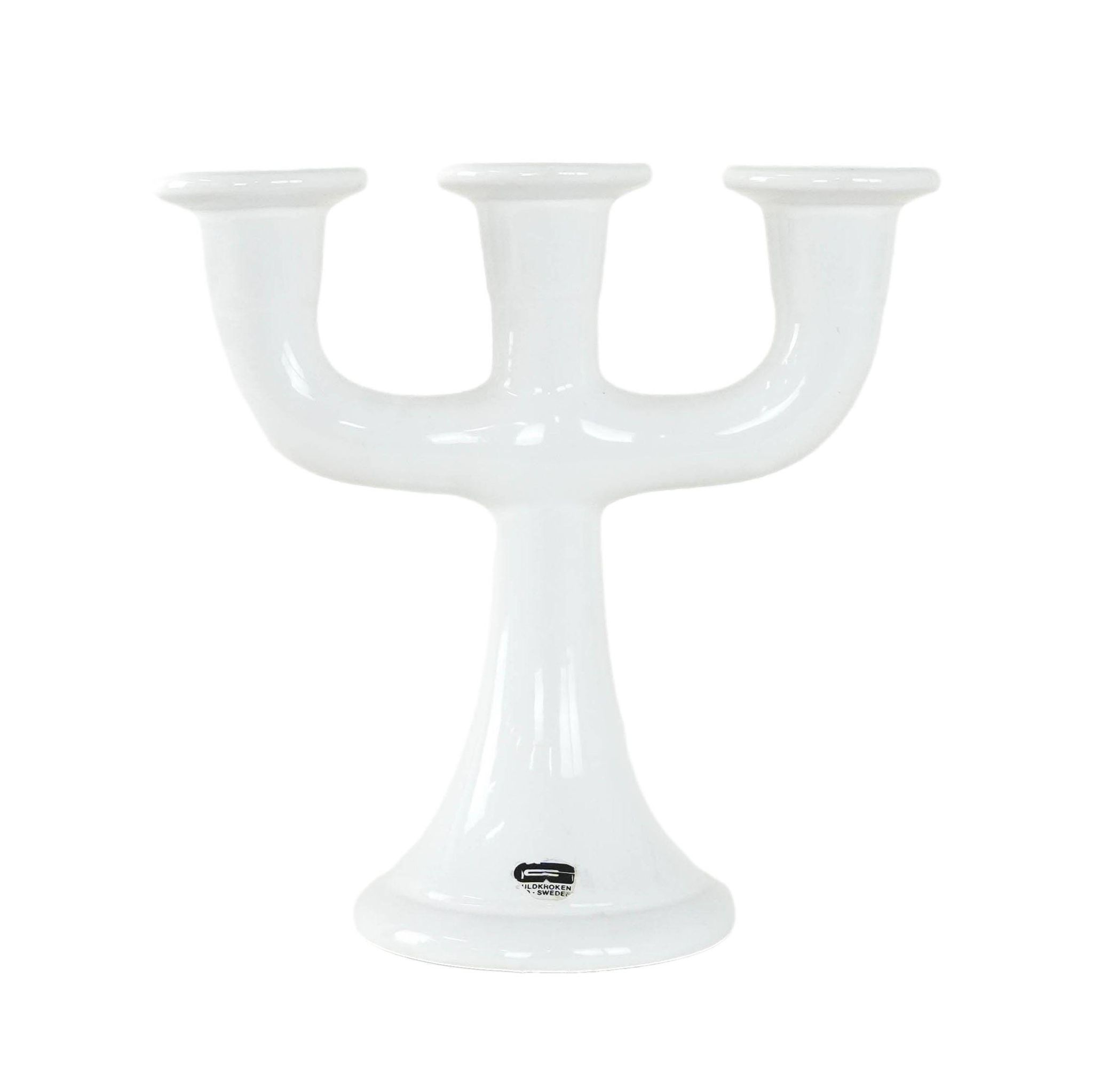 Ceramic candle holder, Swedish design, 1970s, manufacturer: Guldkroken Hjo