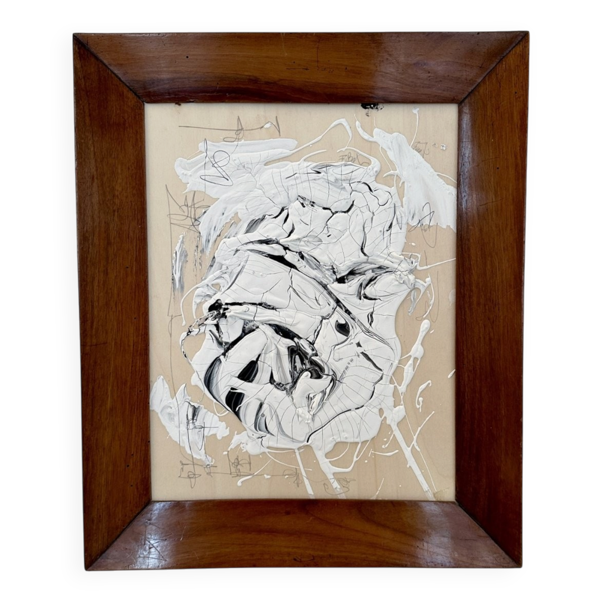 Bachmann, Abstract Composition, Mixed Media, Framed