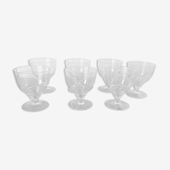 7 ancient crystal glasses