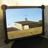 Old mirror "Tramp art"