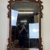 Important Venetian Baroque mirror in Louis XV style in lacquered and gilded wood