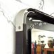 Vintage Wall Mirror in Steel and Bakelite, 1970s