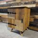 Small side buffet in rattan - Attributed to Audoux-Minet